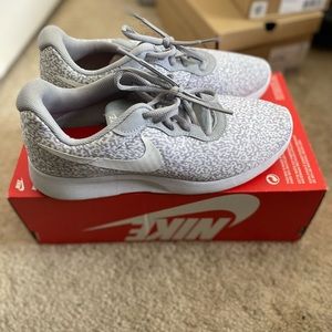 Grey Leopard Print Nikes